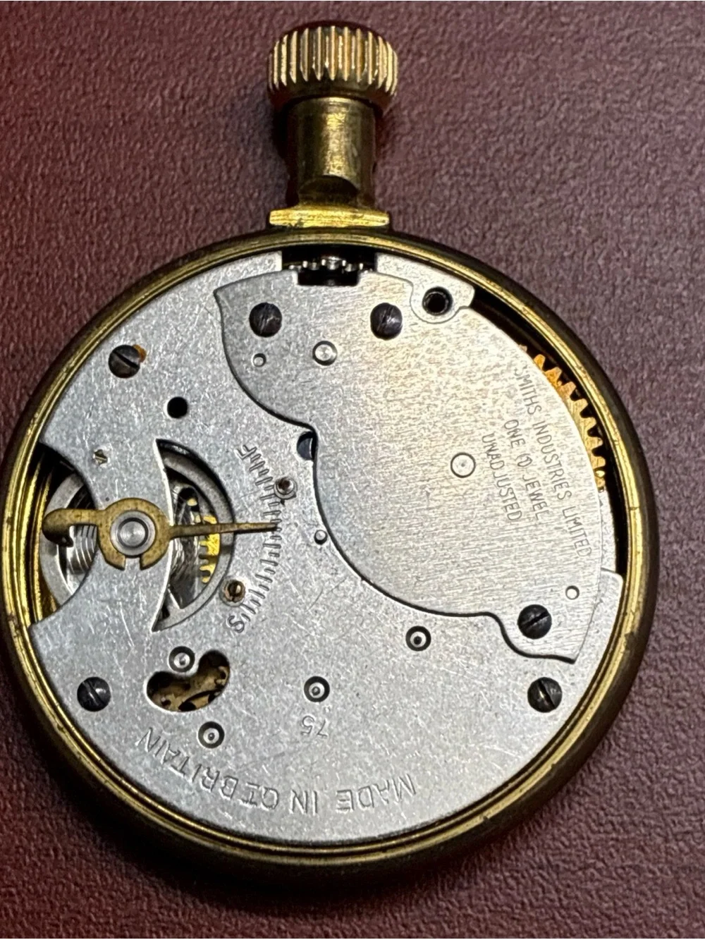 Sears Vintage Mechanical Pocket Watch White Roman Dial For parts